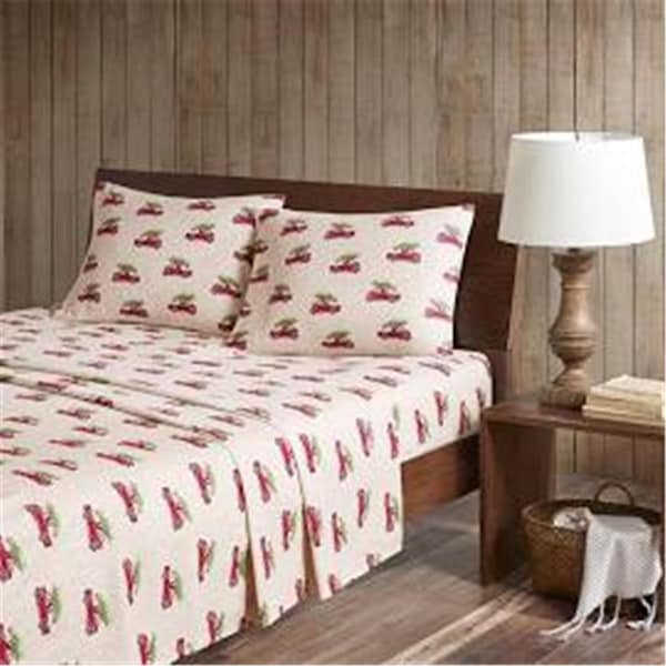 Woolrich Twin Size Sheet Set, Tan Cars WR20-2071 - main